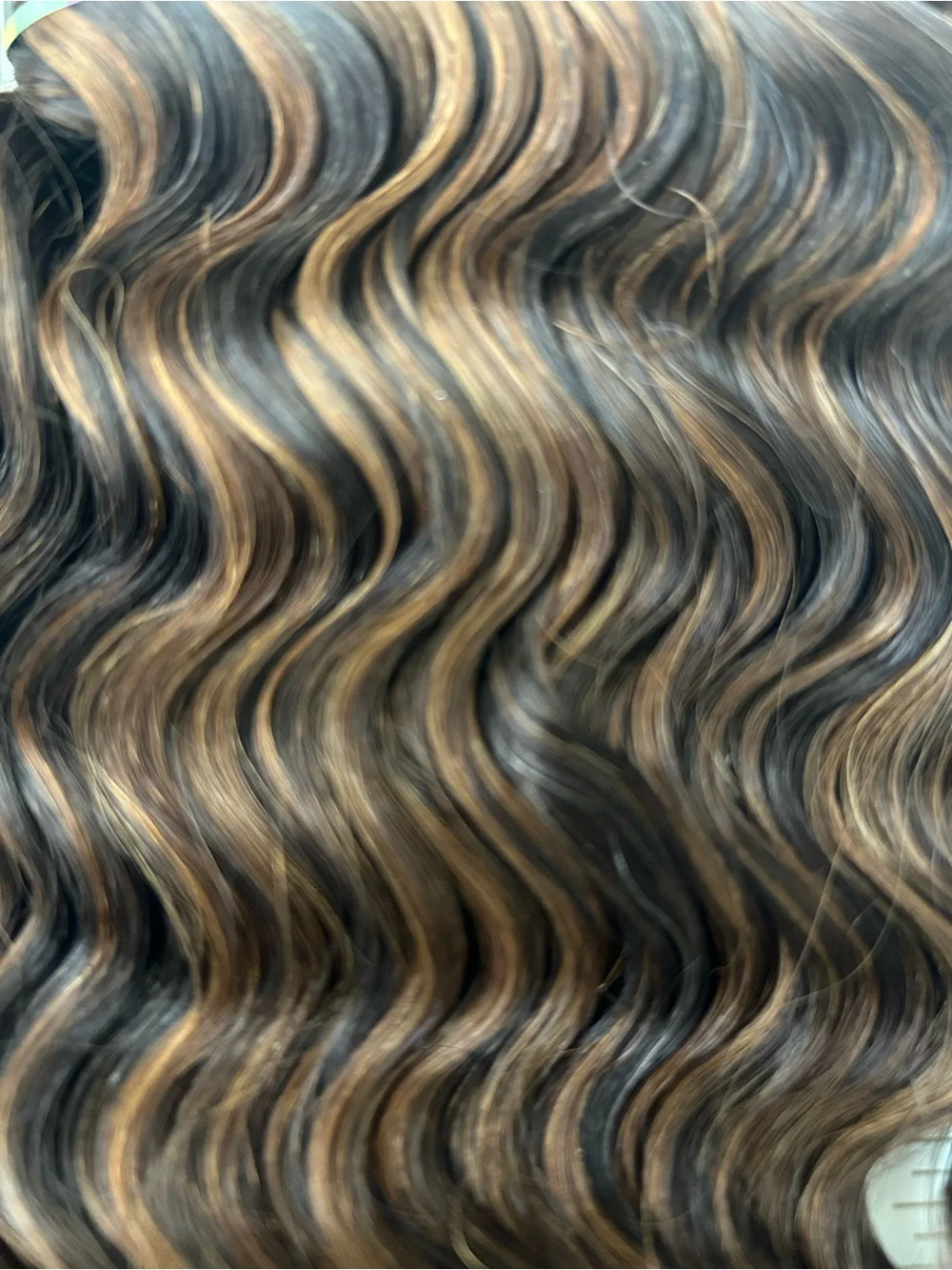 Curly European Wave Human Hair Extensions 12” - Color FR4/30